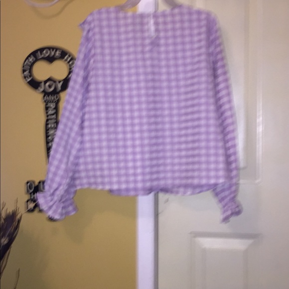 H&M Pretty Purple Ruffled Blouse - Picture 2 of 5